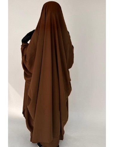 Big jilbab two pieces "JUPE" umm hafsa - Cinnamon-Jilbab Umm Hafsa-Maktaba-Ahloulhadith