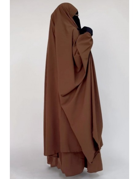 Grote jilbab twee stukken "SKIRT" umm hafsa - Kaneel