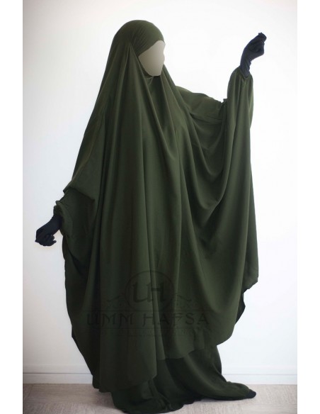 Grote jilbab tweedelig "SKIRT" umm hafsa - Khaki