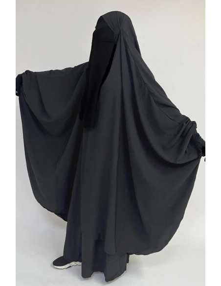 Big jilbab deux pièces "JUPE" umm hafsa – Gris