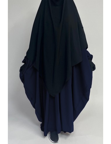 Abaya butterfly Umm Hafsa - Blue-Abaya Umm Hafsa-Maktaba-Ahloulhadith
