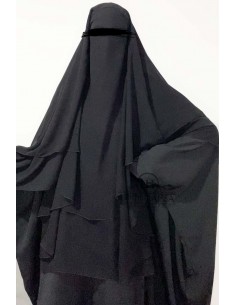 Khimar Amira Umm Hafsa - Negro