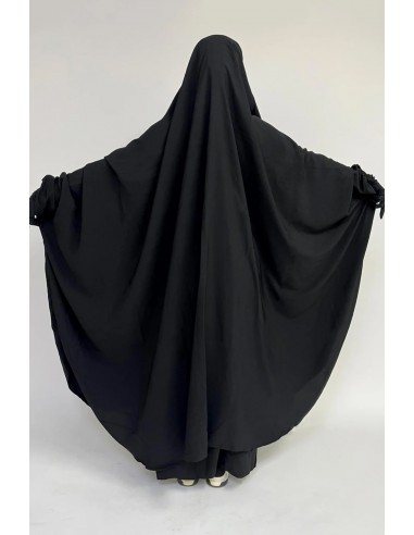 Grote jilbab tweedelig "SKIRT" umm hafsa - Zwart-Jilbab Umm Hafsa-Maktaba-Ahloulhadith