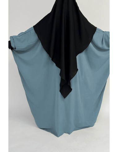 Abaya butterfly Umm Hafsa - Smoke blue-Abaya Umm Hafsa-Maktaba-Ahloulhadith