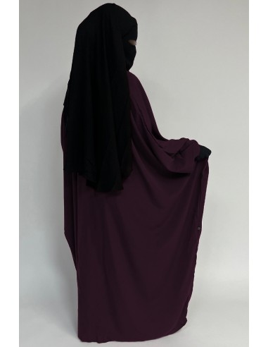 Fjärilsabaya Umm Hafsa - Plommon-Abaya Umm Hafsa-Maktaba-Ahloulhadith