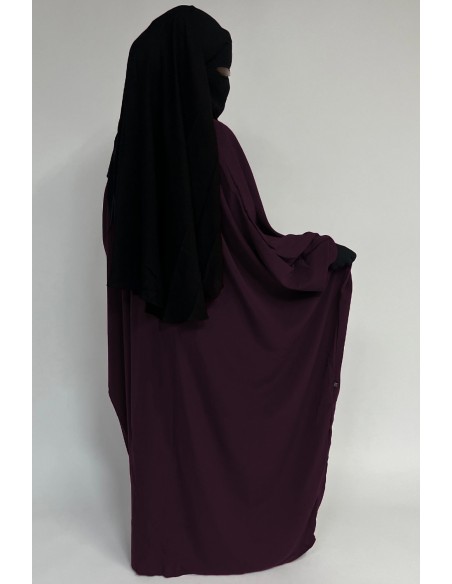 Abaya borboleta Umm Hafsa - Ameixa