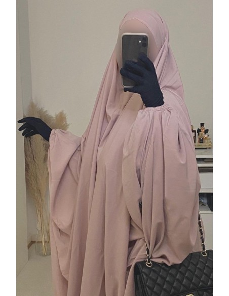 Big zweiteiliger Jilbab "JUPE" umm hafsa - Puderrosa