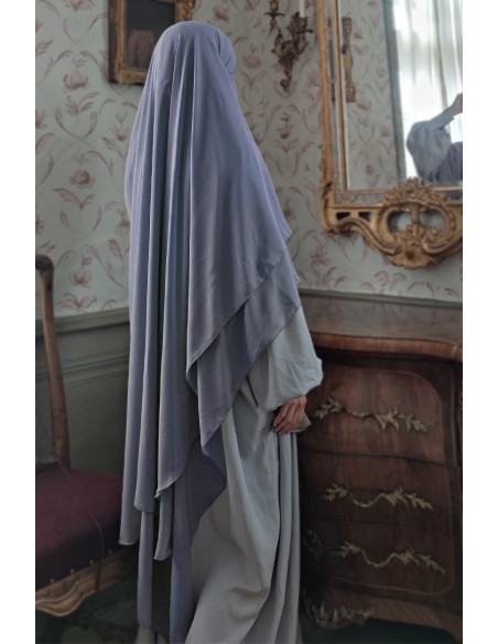 Khimar Amira Umm Hafsa - Sval Grå