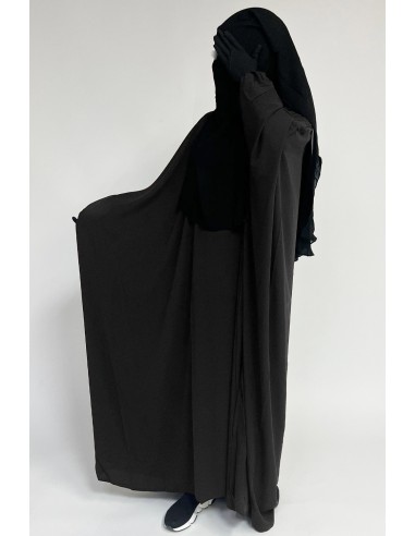 Abaya borboleta Umm Hafsa - Cinzento-Abaya Umm Hafsa-Maktaba-Ahloulhadith