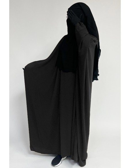 Abaya a farfalla Umm Hafsa - Grigio