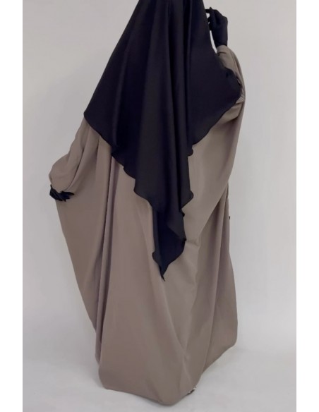 Abaya borboleta Umm Hafsa - Taupe