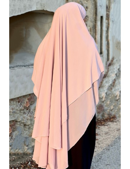 Khimar Amira Umm Hafsa - Powder Pink