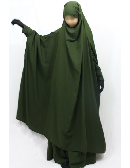 Umm Hafsa Kjol Jilbab med dragkedja - Khaki