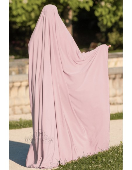 Big jilbab Saoudien Umm Hafsa - Powder Pink