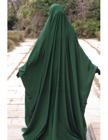 Big jilbab Saoudien Umm Hafsa - Fir green-Big Saudi jilbab-Maktaba-Ahloulhadith