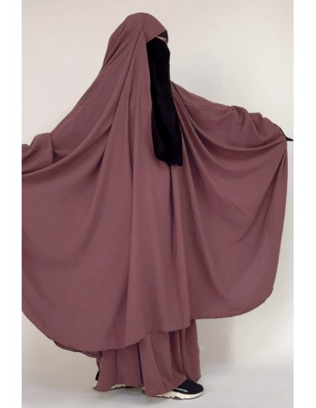 Jilbab grande de duas peças "JUPE" umm hafsa - Pau-rosa