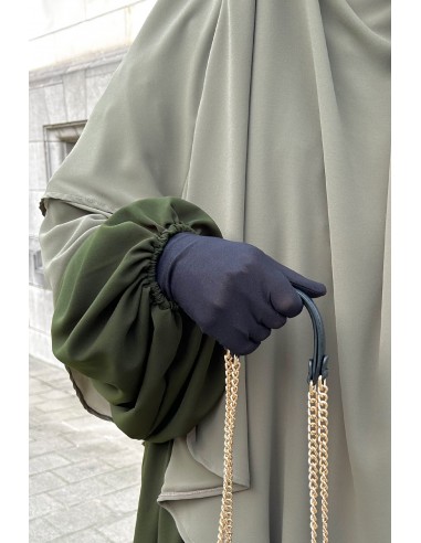 Abaya balloon sleeves Umm Hafsa - Khaki-Abaya balloon sleeves-Maktaba-Ahloulhadith