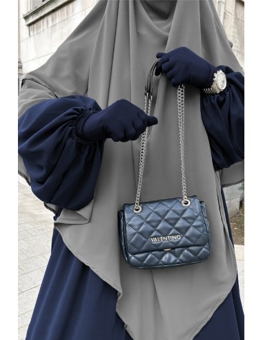 Abaya balloon sleeves Umm Hafsa - Blue-Abaya balloon sleeves-Maktaba-Ahloulhadith