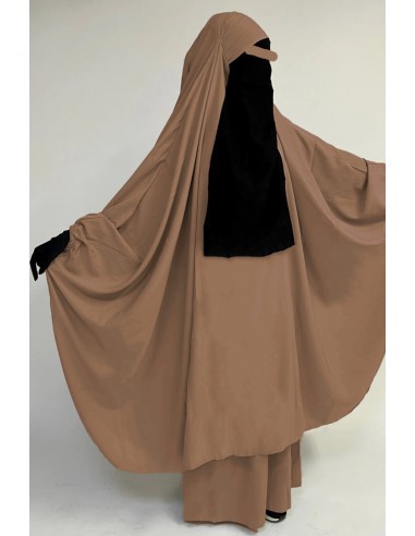 Big zweiteiliger Jilbab "JUPE" umm hafsa - Camel-Jilbab Umm Hafsa-Maktaba-Ahloulhadith