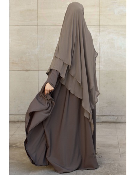 Big Abaya Umm Hafsa - Ash Brown