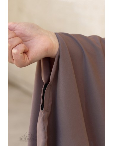 Big Abaya Umm Hafsa - Ash Brown-Abaya Umm Hafsa-Maktaba-Ahloulhadith