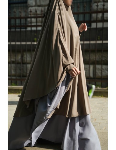 Grote Abaya Umm Hafsa - Blauwgrijs-Abaya Umm Hafsa-Maktaba-Ahloulhadith