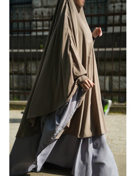 Abaya grande Umm Hafsa - Blu Grigio
