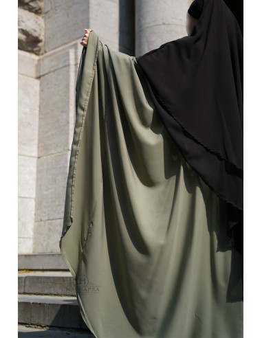 Stor Abaya Umm Hafsa - Olivengrå-Abaya Umm Hafsa-Maktaba-Ahloulhadith
