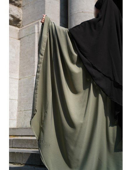 Große Abaya Umm Hafsa - Olivgrau