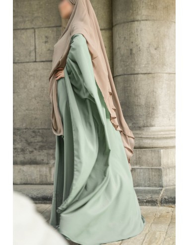 Stor Abaya Umm Hafsa - Aqua grønn-Abaya Umm Hafsa-Maktaba-Ahloulhadith
