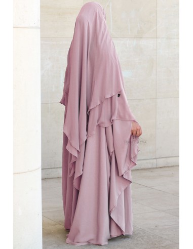 Big Abaya Umm Hafsa - Powder Pink-Abaya Umm Hafsa-Maktaba-Ahloulhadith