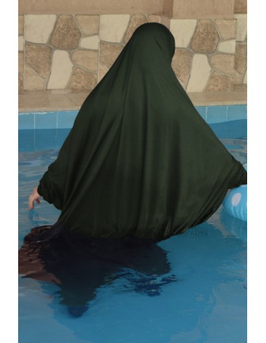 Jilbab de bain 2 pieces - Kaki-Jilbab de baño-Maktaba-Ahloulhadith