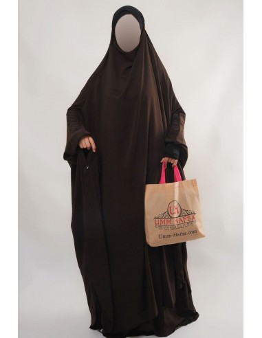 Jilbab Hafsa 2-teilig "Rock" Umm Hafsa - Braun-jilbab Hafsa 2 Stück-Maktaba-Ahloulhadith