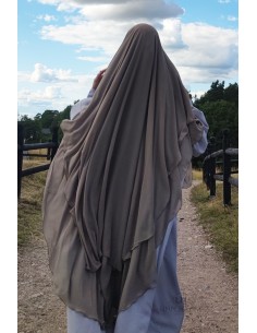 Khimar Amira Umm Hafsa - Taupe