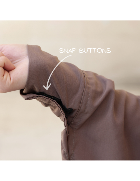 Abaya 2 stk med klips Umm Hafsa - Svart