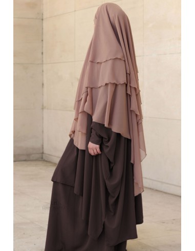 Abaya 2 stk med klips Umm Hafsa - Brun-Abaya 2 stk med klips-Maktaba-Ahloulhadith