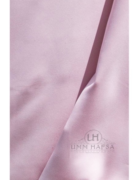 Abaya 2 pieces with clips Umm Hafsa - Powder pink