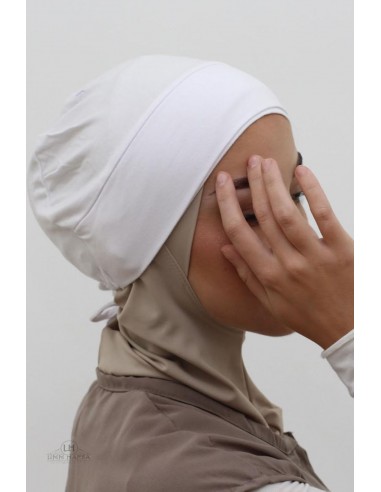 Touca Comfort Fit Umm Hafsa - Branco-Bonnet Comfort fit Umm Hafsa-Maktaba-Ahloulhadith