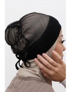 Lätt Bonnet Umm Hafsa - Svart