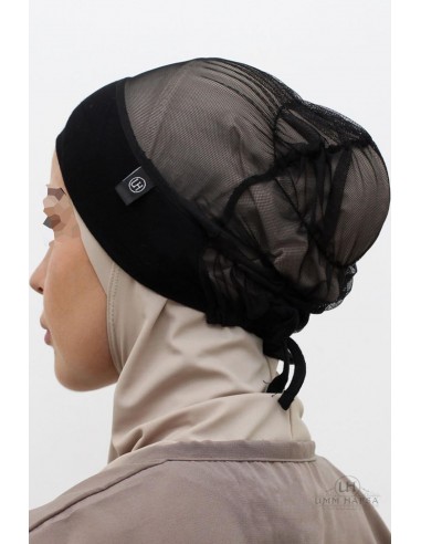 Lichtgewicht Bonnet Umm Hafsa - Zwart-Bonnet Lightness Umm Hafsa-Maktaba-Ahloulhadith