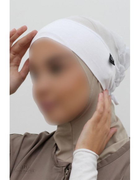 Cuffia Leggera Umm Hafsa - Bianco
