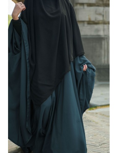 Big Abaya Umm Hafsa - Vert émeraude-Abaya Umm Hafsa-Maktaba-Ahloulhadith