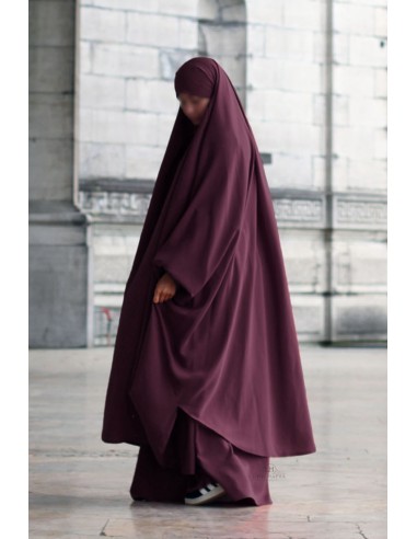 Grote jilbab tweedelig "SKIRT" umm hafsa - Pruim-Jilbab Umm Hafsa-Maktaba-Ahloulhadith