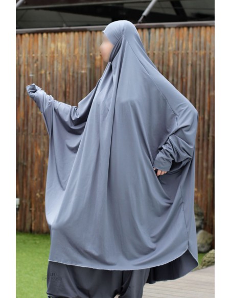 2-delt Badejilbab – Grå