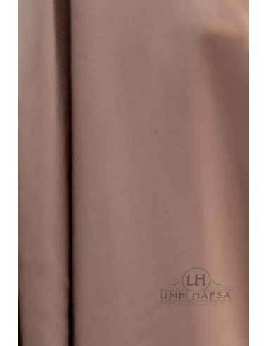 Malika Khimar Cap by Umm Hafsa – Ash Brown-Khimar Malika-Maktaba-Ahloulhadith