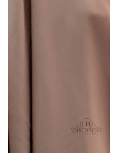 Khimar Malika con visiera di Umm Hafsa – Marrone cenere