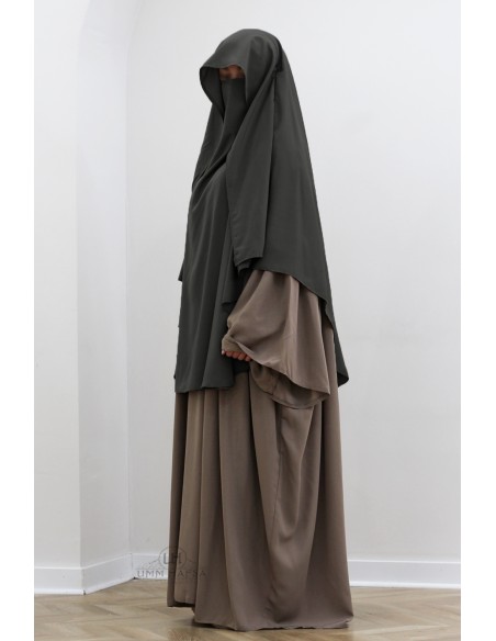 Khimar Malika Cap by Umm Hafsa – Grey