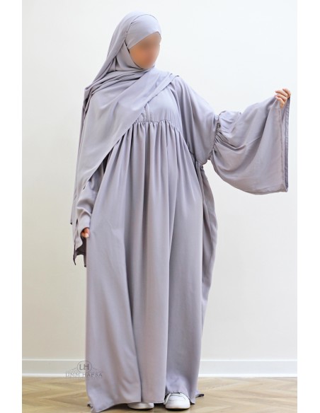 Abaya Malika by Umm Hafsa - Bleu Gris