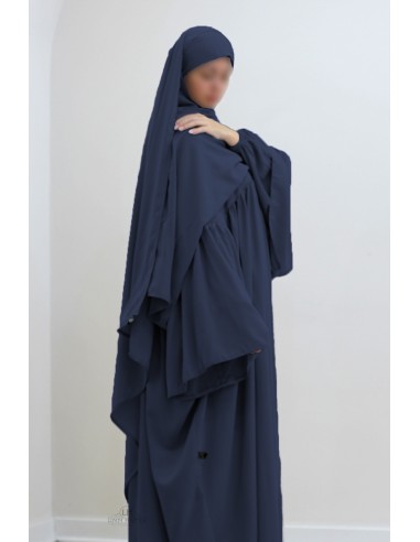 Abaya Malika by Umm Hafsa - Blue-Abaya Malika-Maktaba-Ahloulhadith