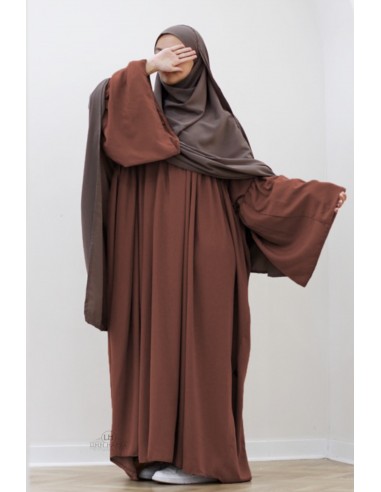 Abaya Malika van Umm Hafsa – Roestbruin-Abaya Malika-Maktaba-Ahloulhadith